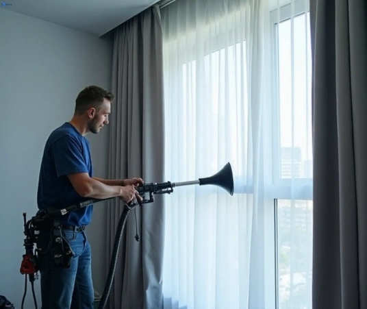 Professional curtain stain removal process equipment Fresho Curtain Cleaning pyrmont-nsw