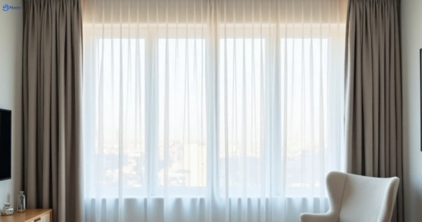 Freshly steam cleaned curtains in pyrmont-nsw QLD